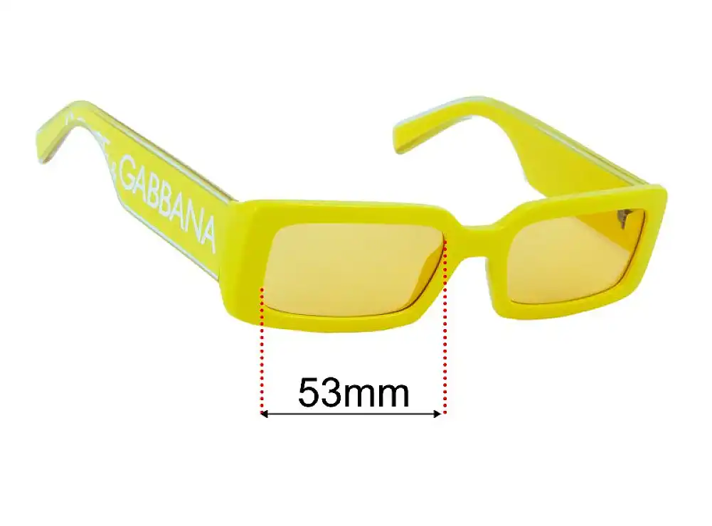 Dolce & Gabbana DG6187 53mm Replacement Lenses